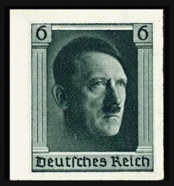 B103a Imperforate Hitler Birthday Sheet Single